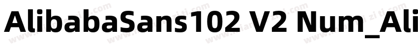 AlibabaSans102 V2 Num_Alipay Md字体转换